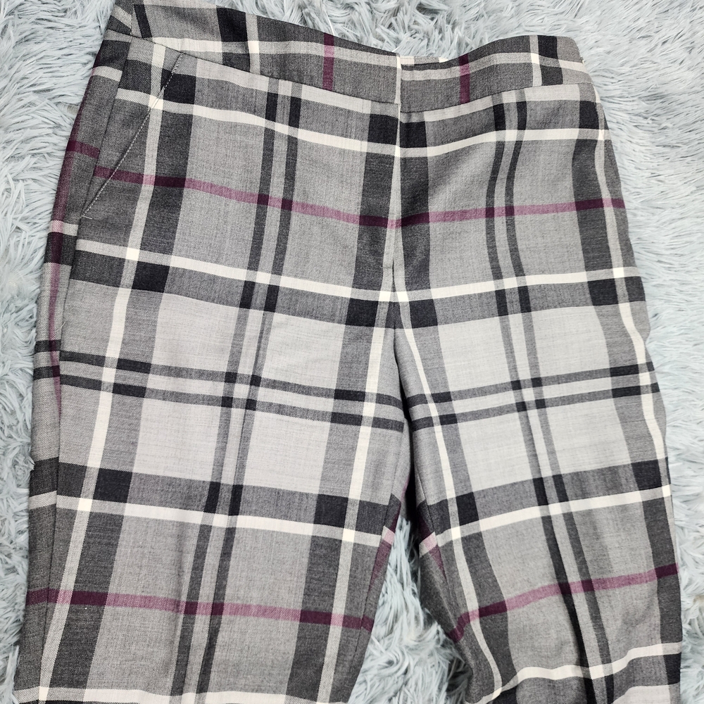 Barbour Winter Tartan Plaid Trousers in Gray and Black - Picture 2 of 9